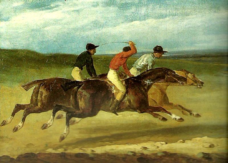 charles emile callande course de chevaux montes Germany oil painting art